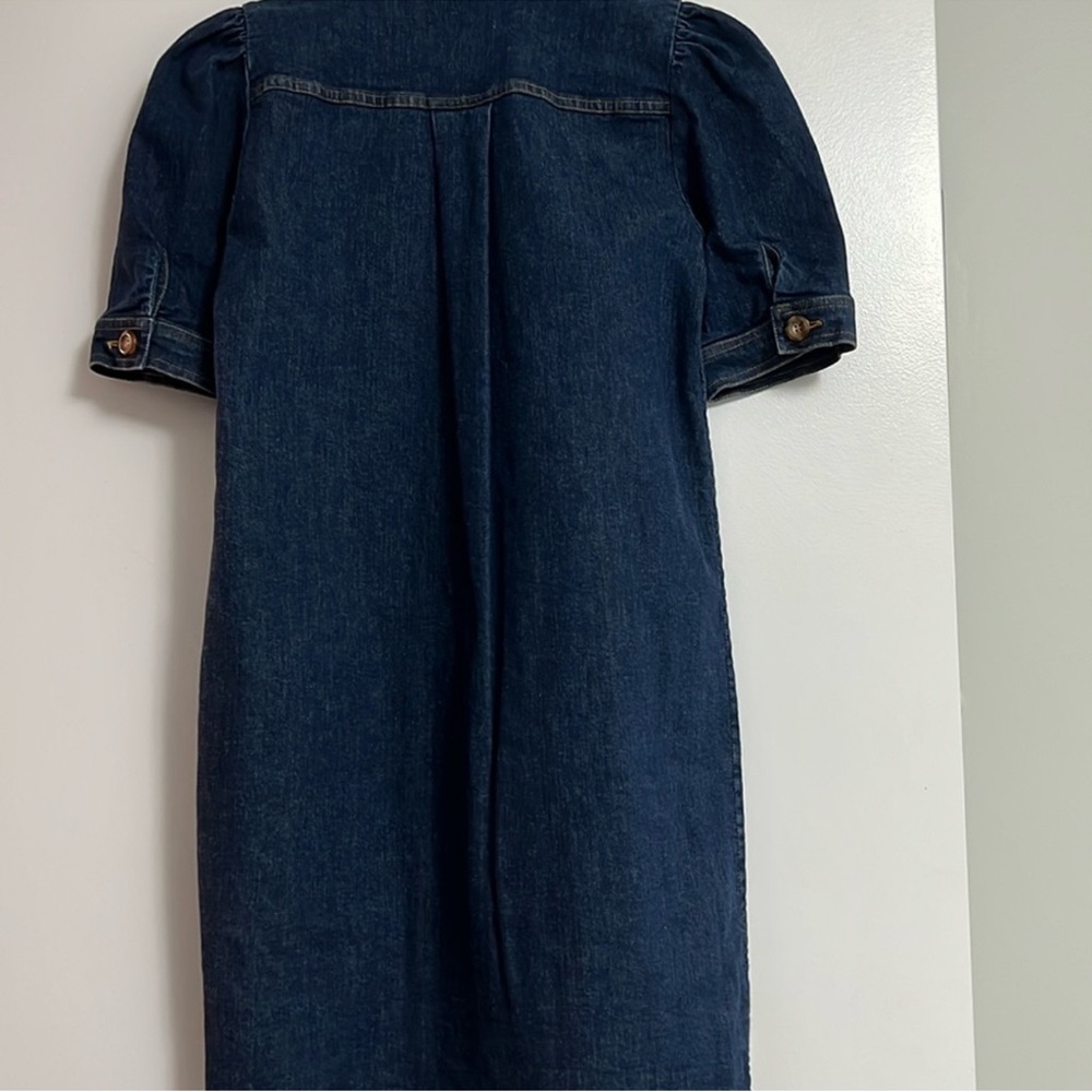 SÉZANE Almette Dress| Blue Denim - Picture 5 of 7